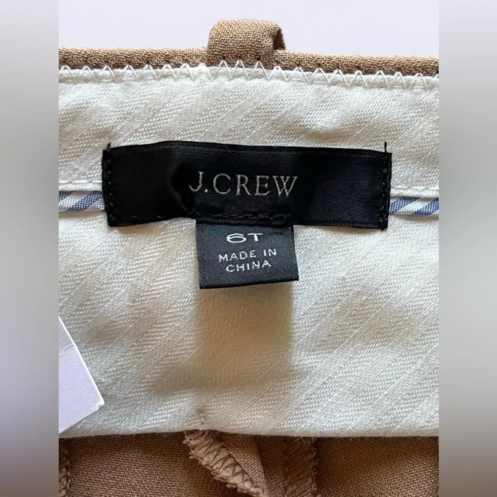 NWT J. Crew Cameron Full Length Classic Beige Women's Trousers - Picture 5 of 7